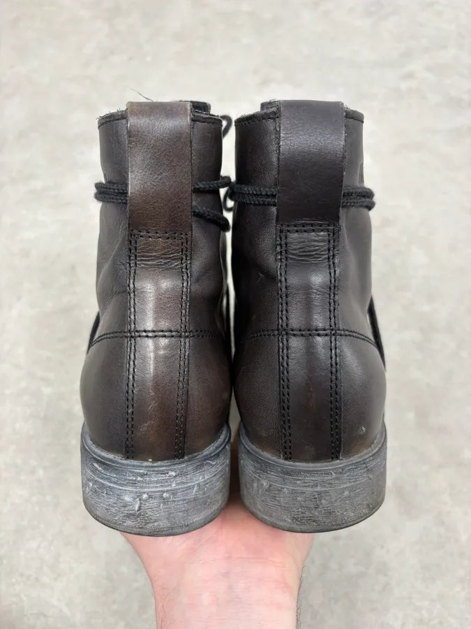 1990s Dirk Bikkembergs B-Laced Brown Combat Boots DDkfhXC 6