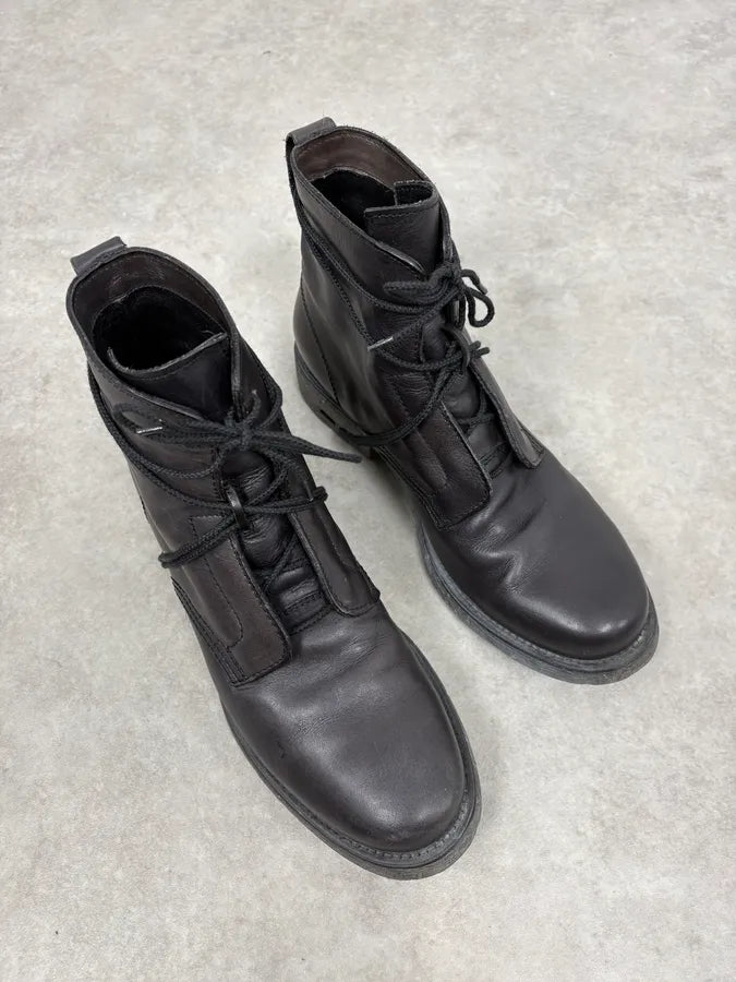 1990s Dirk Bikkembergs B-Laced Brown Combat Boots DDkfhXC 3