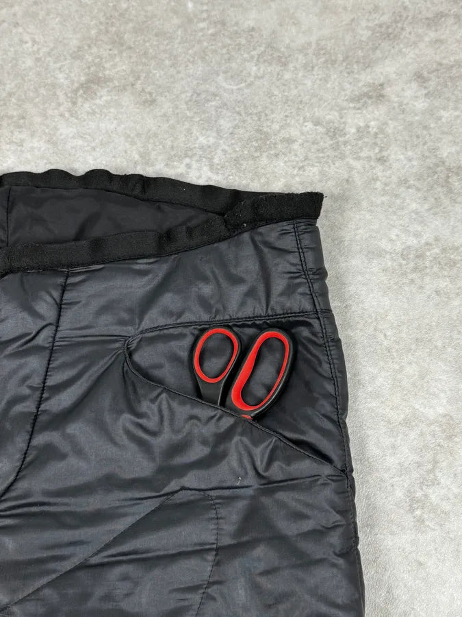 1990s Dirk Bikkembergs Padded Black Panelled Pants ZNnqTSA 7