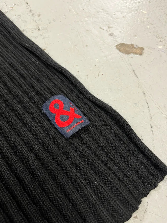1990s Dolce & Gabbana Black Minimalist Scarf bysrIJv 5
