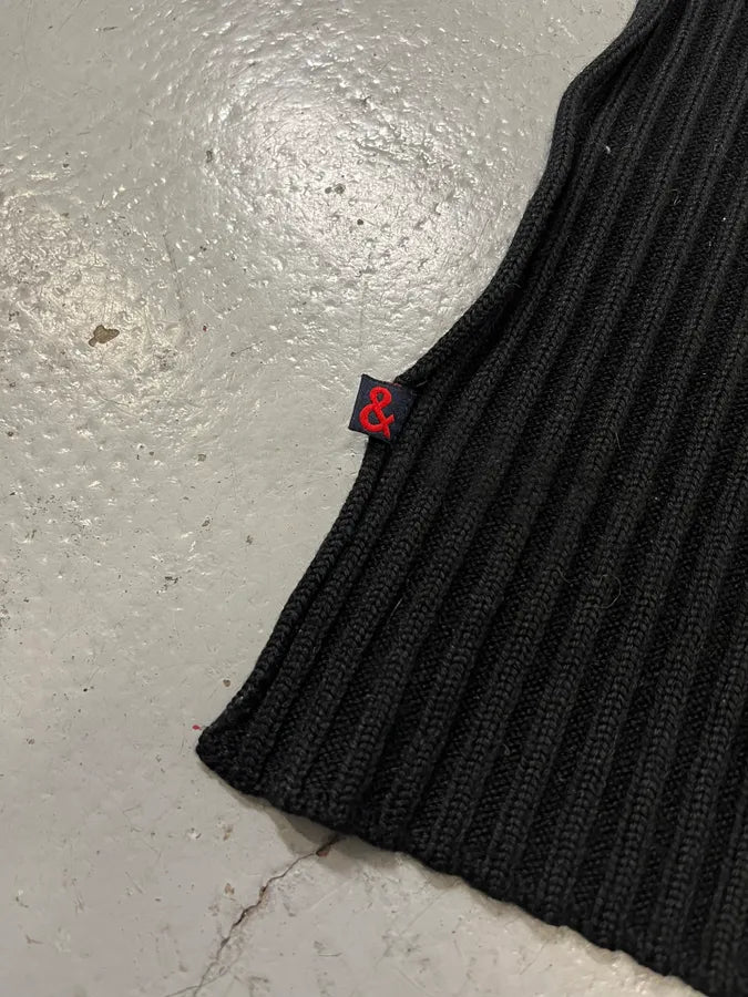 1990s Dolce & Gabbana Black Minimalist Scarf bysrIJv 6