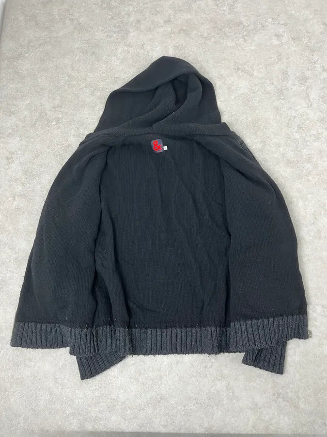 1990s Dolce & Gabbana Grey Wool Hooded Zip-up Sweater NvdtfgM 8