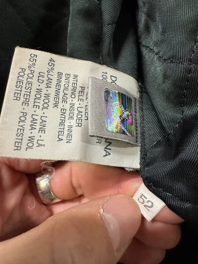 1990s Dolce & Gabbana Bordeaux Premium Leather Jacket (L) 11