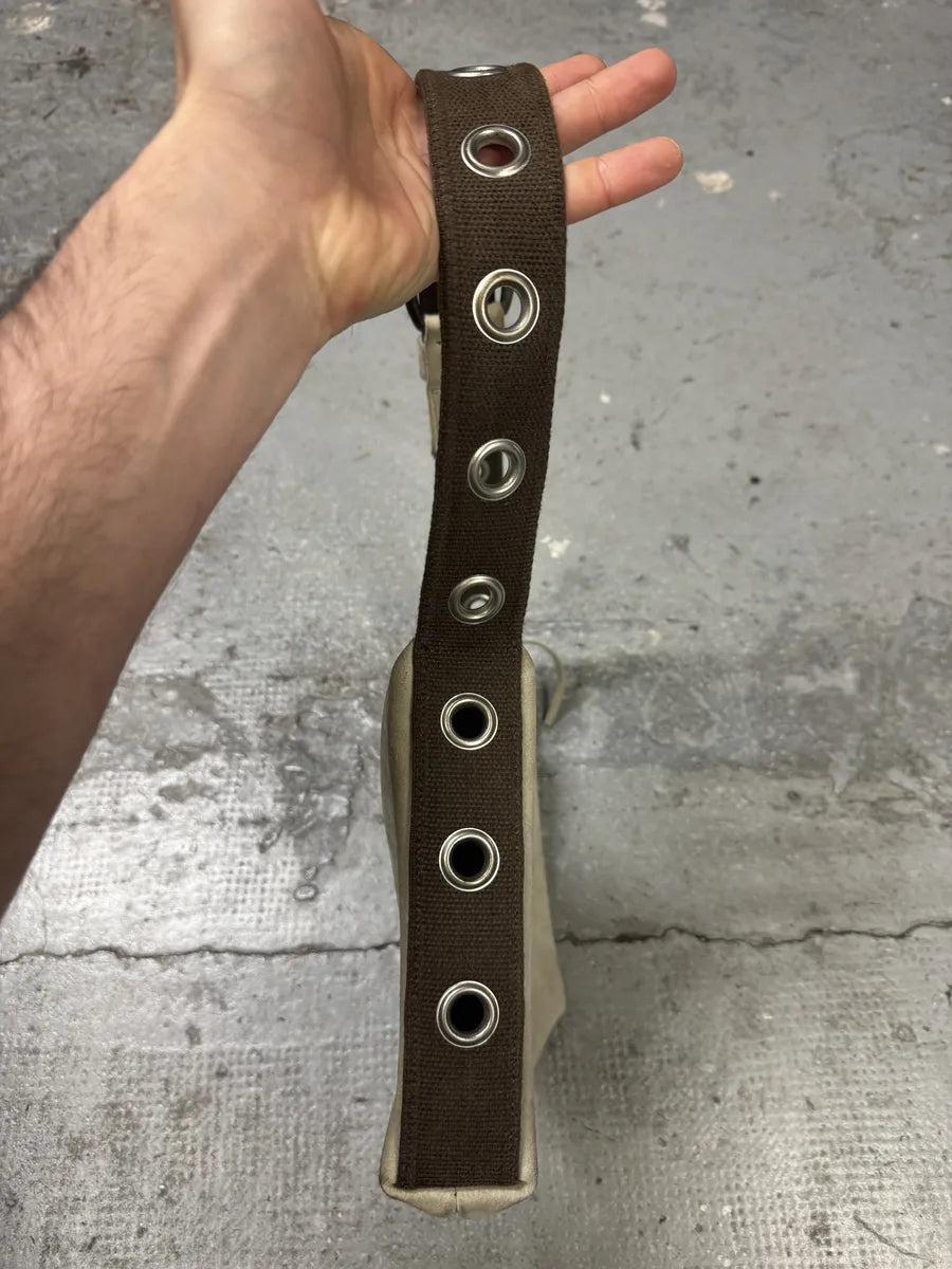 1990s Dolce & Gabbana Eyled Beige Suede Shoulder Bag (OS) nqMqIOG 6