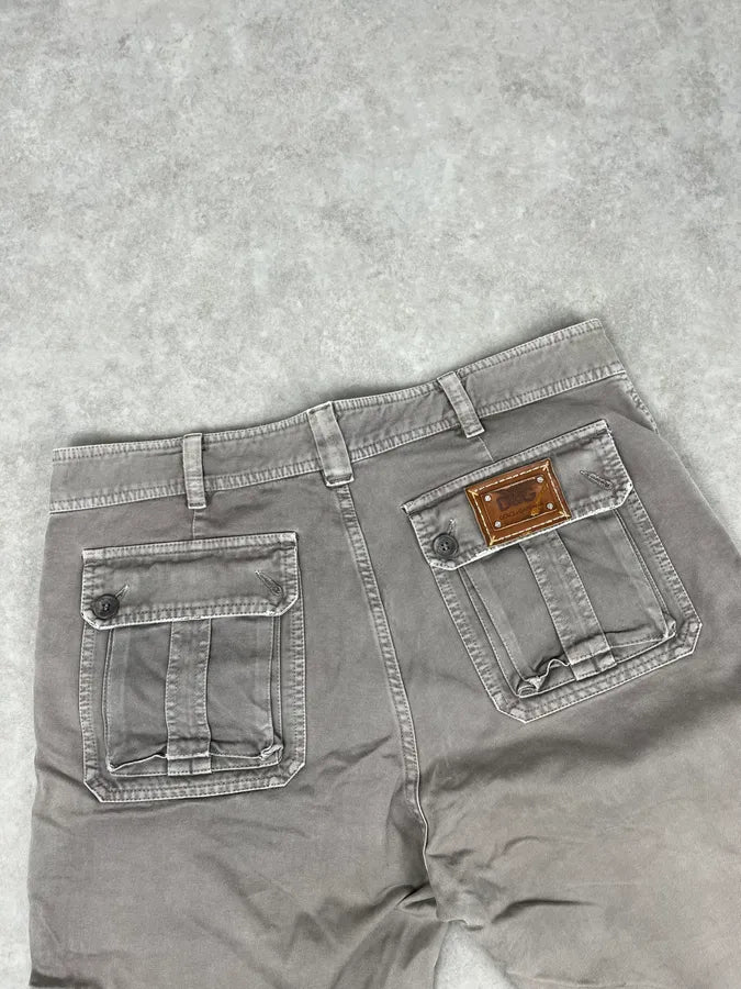 SS2008 Dolce & Gabbana Multi Pockets Grey Cargo Pants aZDJvks 7