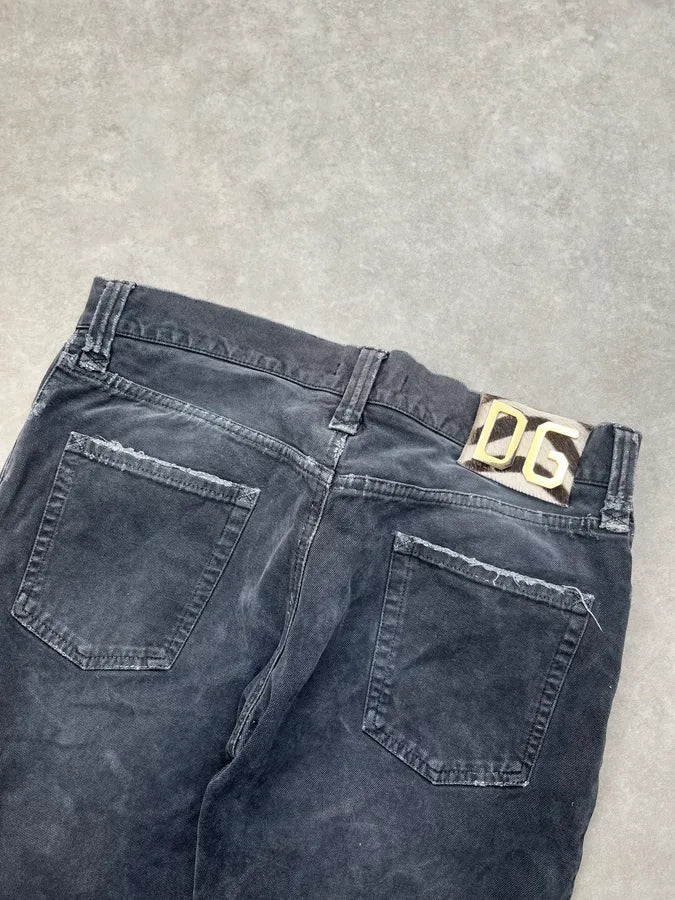 AW2005 Dolce & Gabbana Grey Denim Distressed Jeans tmGvKrj 6