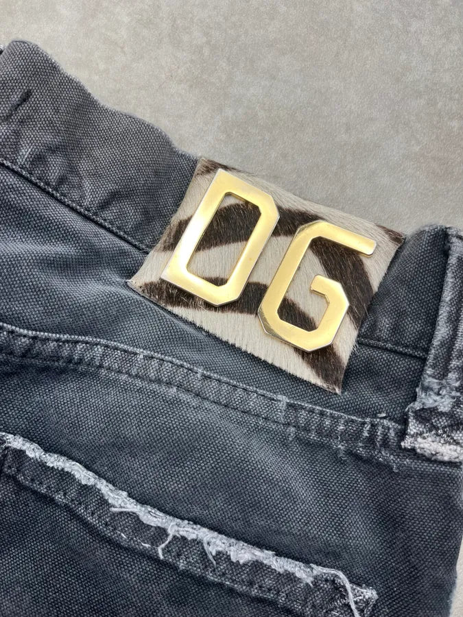 AW2005 Dolce & Gabbana Grey Denim Distressed Jeans tmGvKrj 8