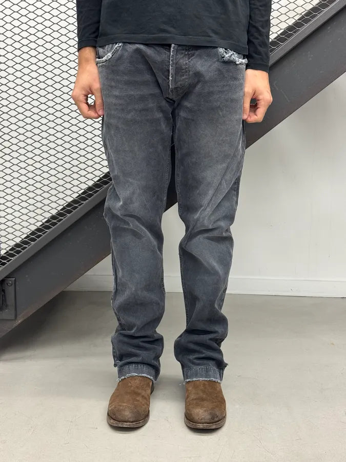 AW2005 Dolce & Gabbana Grey Denim Distressed Jeans tmGvKrj 2