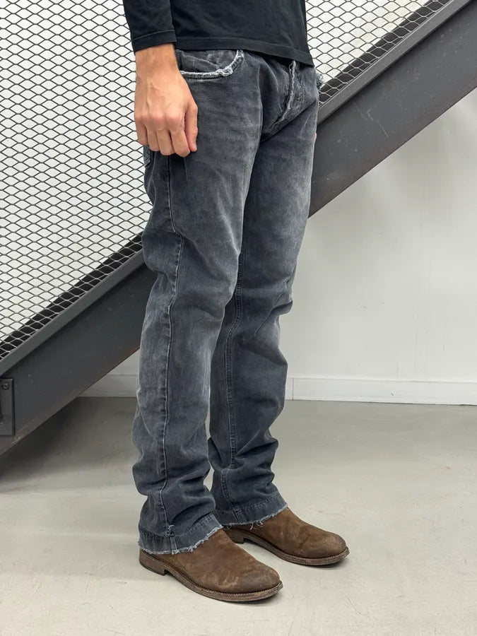 AW2005 Dolce & Gabbana Grey Denim Distressed Jeans tmGvKrj 3