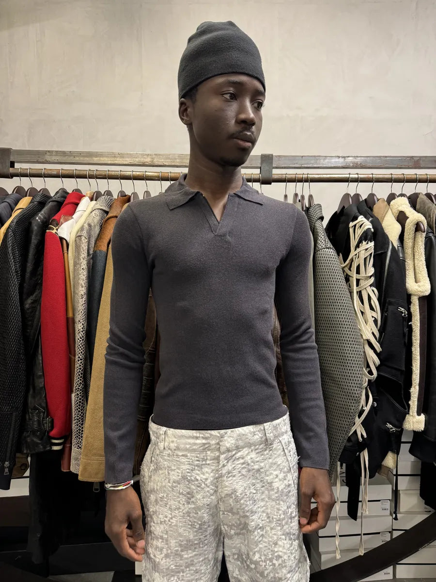 1990s Dolce & Gabbana Grey Longsleeves Polo  amHIdpp 0