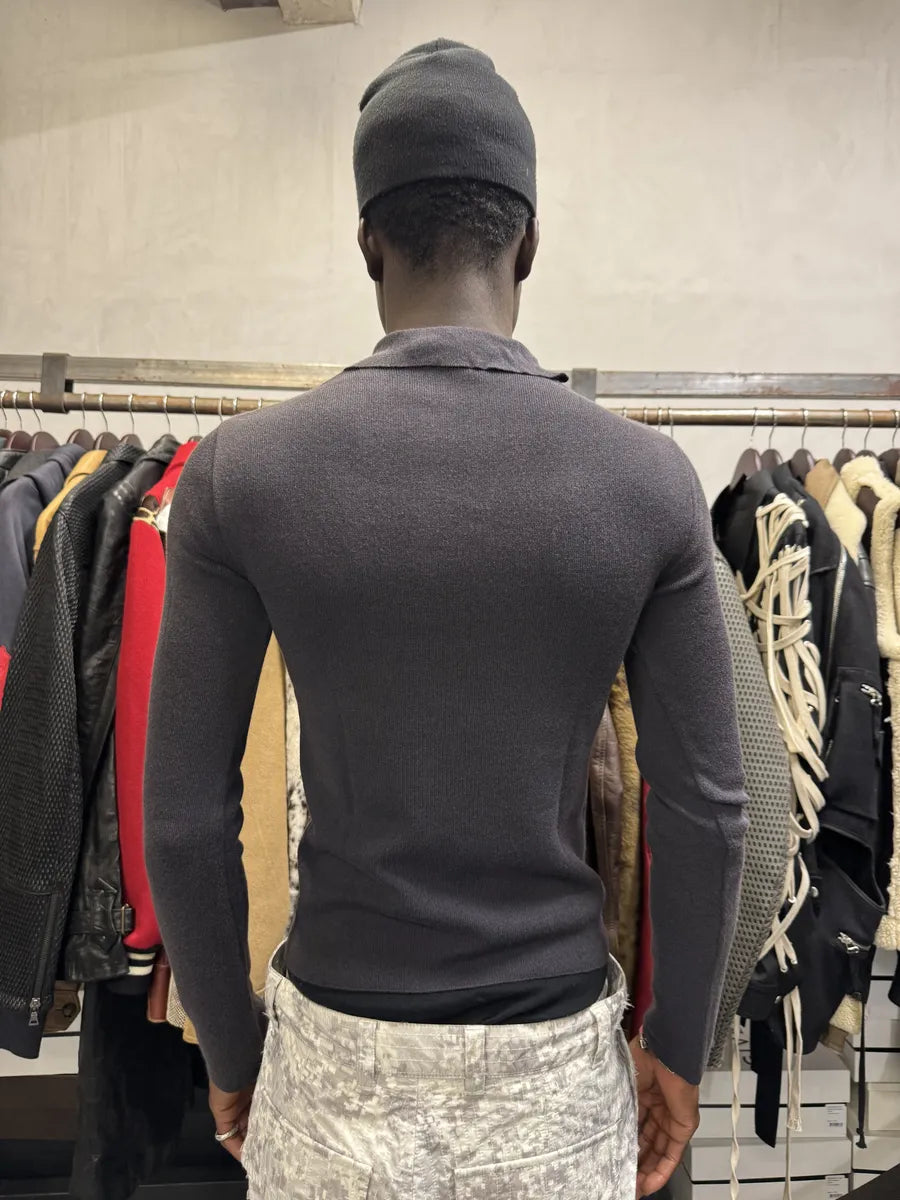 1990s Dolce & Gabbana Grey Longsleeves Polo  amHIdpp 1