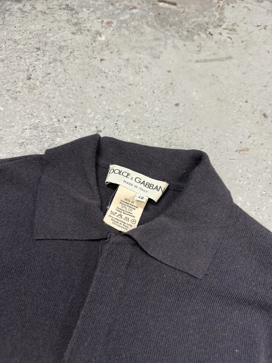 1990s Dolce & Gabbana Grey Longsleeves Polo  amHIdpp 4