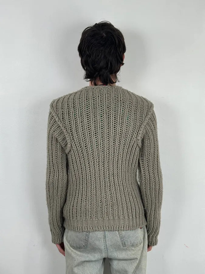1990s Dolce & Gabbana Grey Wool Alpaga Sweater zHrUBth 1