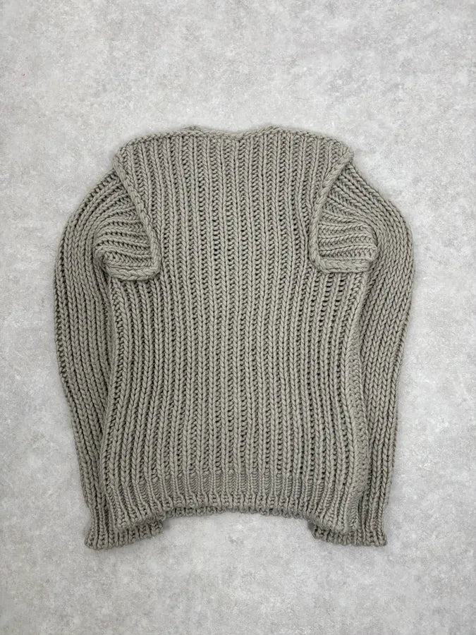 1990s Dolce & Gabbana Grey Wool Alpaga Sweater zHrUBth 4