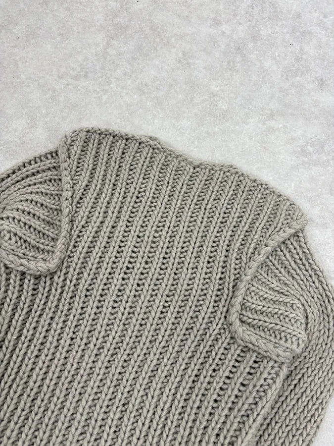 1990s Dolce & Gabbana Grey Wool Alpaga Sweater zHrUBth 5