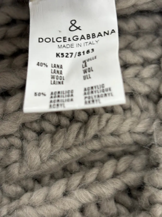 1990s Dolce & Gabbana Grey Wool Alpaga Sweater zHrUBth 7