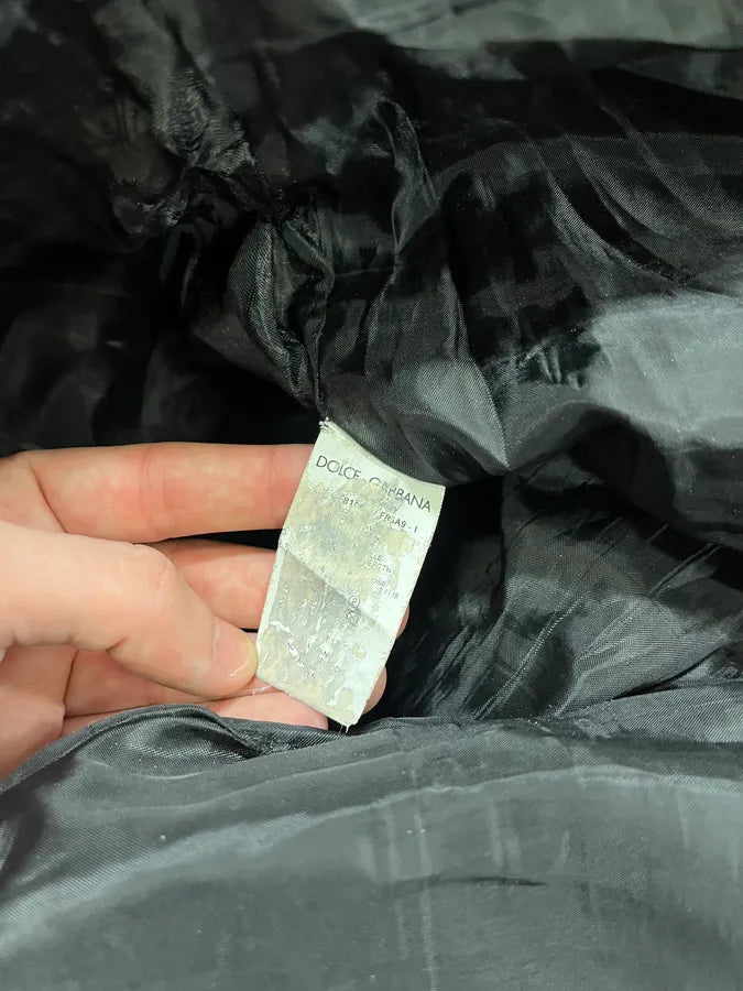 1990s Dolce & Gabbana Lace-Up Black Leather Pants bwLMLkv 11