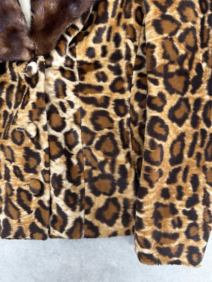 1990s Dolce & Gabbana Leopard Print Fur Cardigan WNOokQd 7