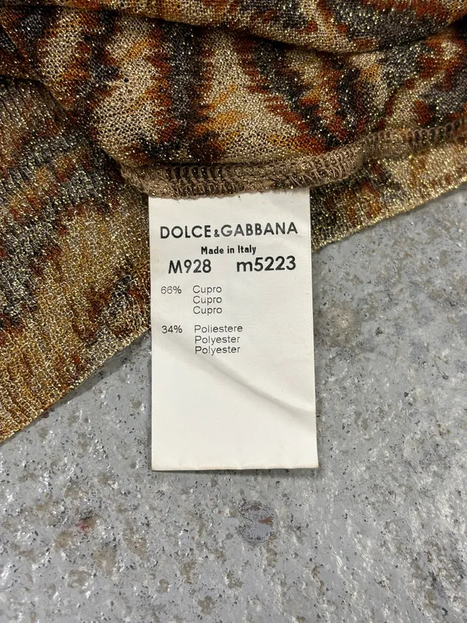 1990s Dolce & Gabbana Leopard Zebra Trompe L’oeil Cardigan wQlefFv 9