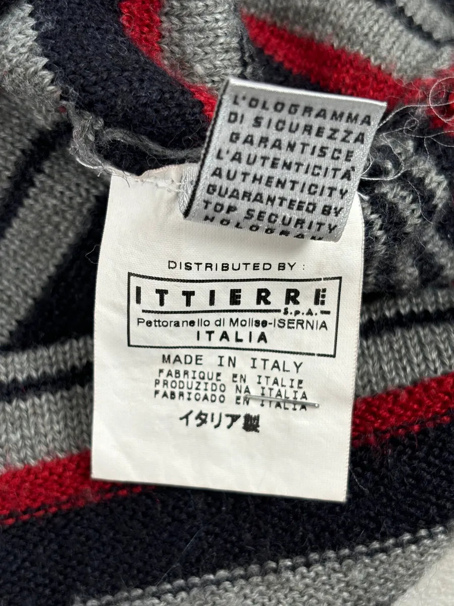 AW2006 Dolce & Gabbana Multi-Color  Striped Wool Turtleneck Sweater fqPNIsp 13