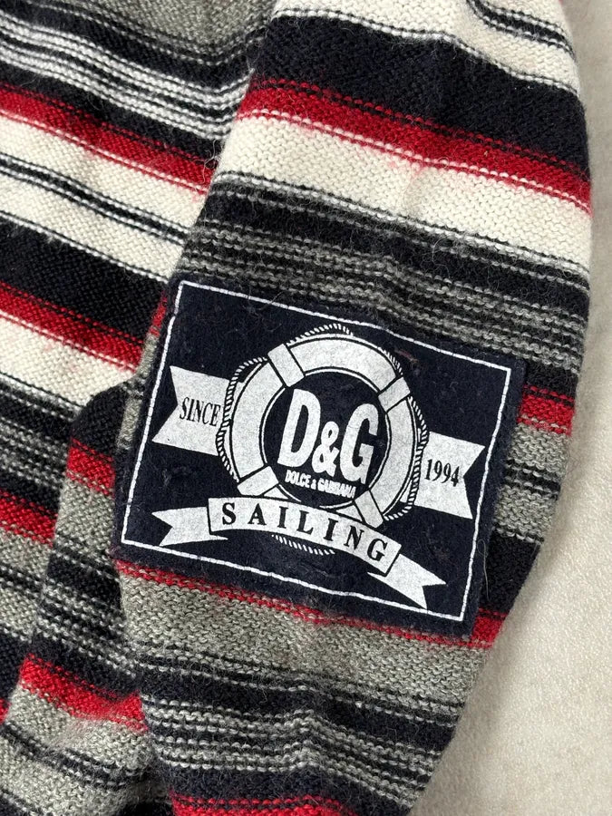 AW2006 Dolce & Gabbana Multi-Color  Striped Wool Turtleneck Sweater fqPNIsp 10