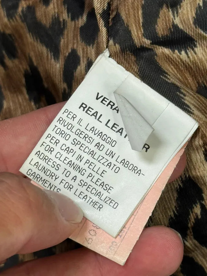 1990s Dolce & Gabbana Pony Hair Black Leather Jacket oKWpvTs 9