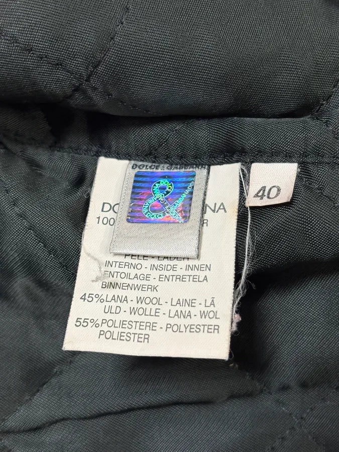 1990s Dolce & Gabbana Red Biker Leather Jacket ICeuiGT 5