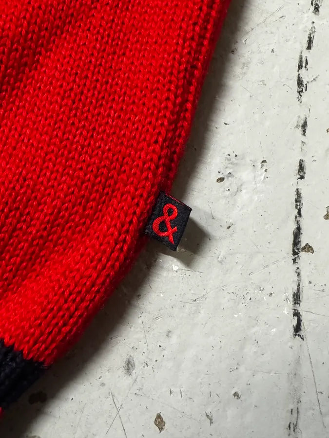 1990s Dolce & Gabbana Red Zip-up Sweater pHboiNC 7