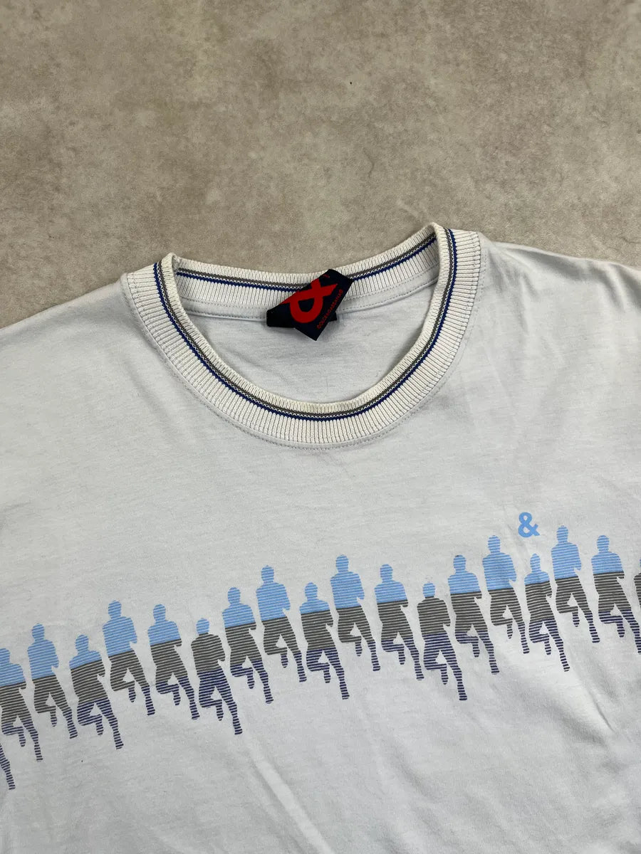 1990s Dolce & Gabbana Light Blue Human Archive T-Shirt AowMfqN 4