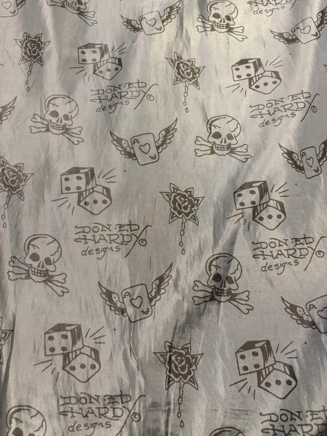 1990s Ed Hardy Black Leather Studded Cross Jacket FywlKvo 11