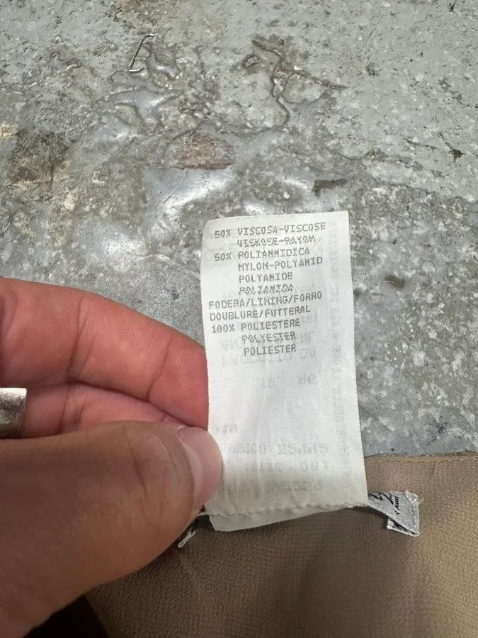 1990s Emporio Armani Beige Mesh Star Pants (M) hrTwFKl 6