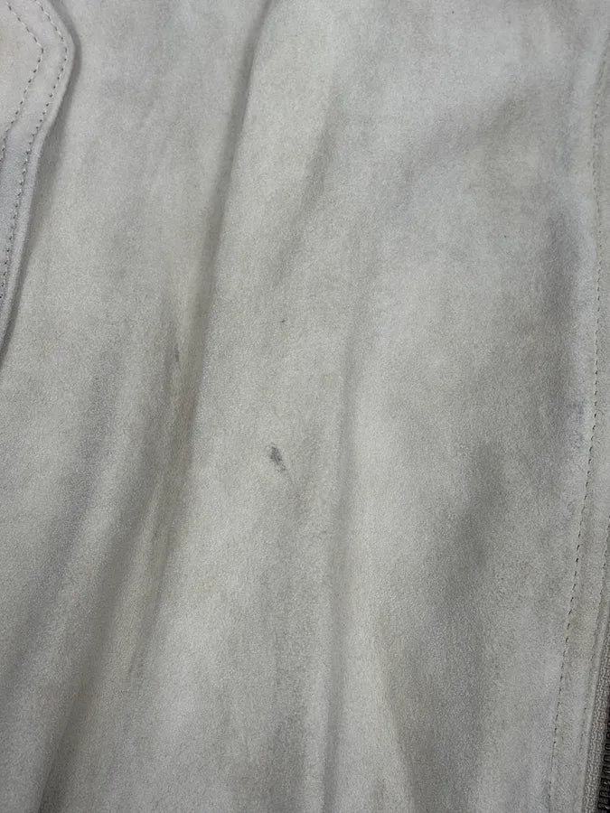 1990s Emporio Armani Beige Suede Leather Bombers ZSOSrsx 9