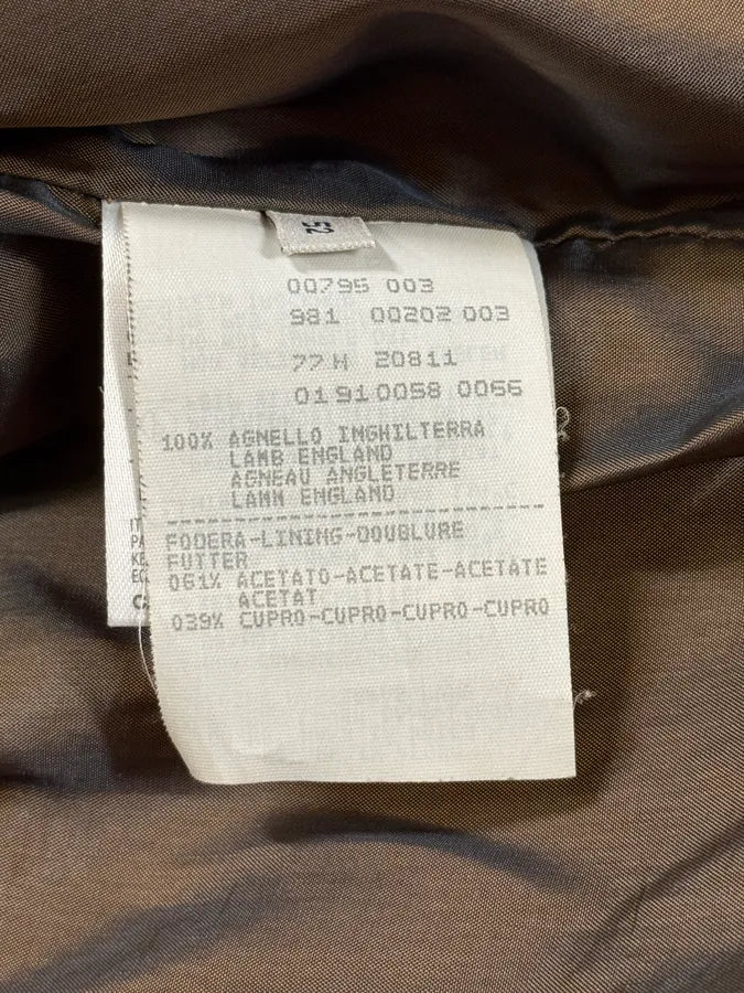 1990s Emporio Armani Cropped Beige Suede Leather Jacket xfLpfqP 8