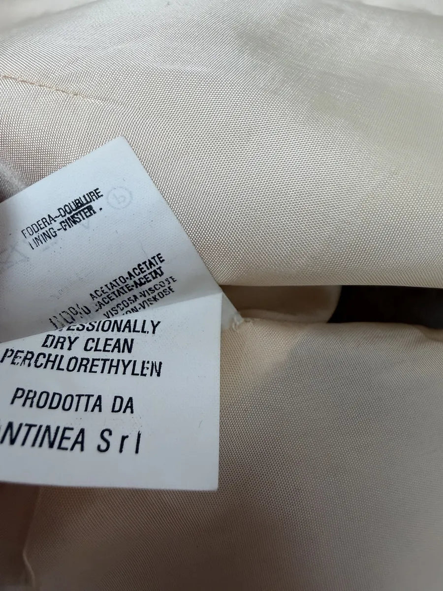 1990s Emporio Armani Beige Wool Vest GUplWYG 6