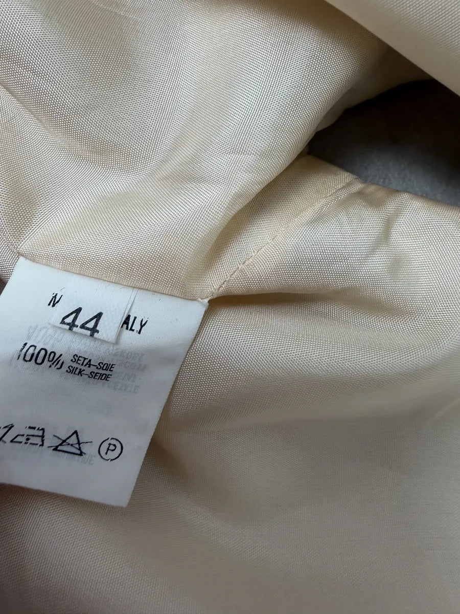 1990s Emporio Armani Beige Wool Vest GUplWYG 7