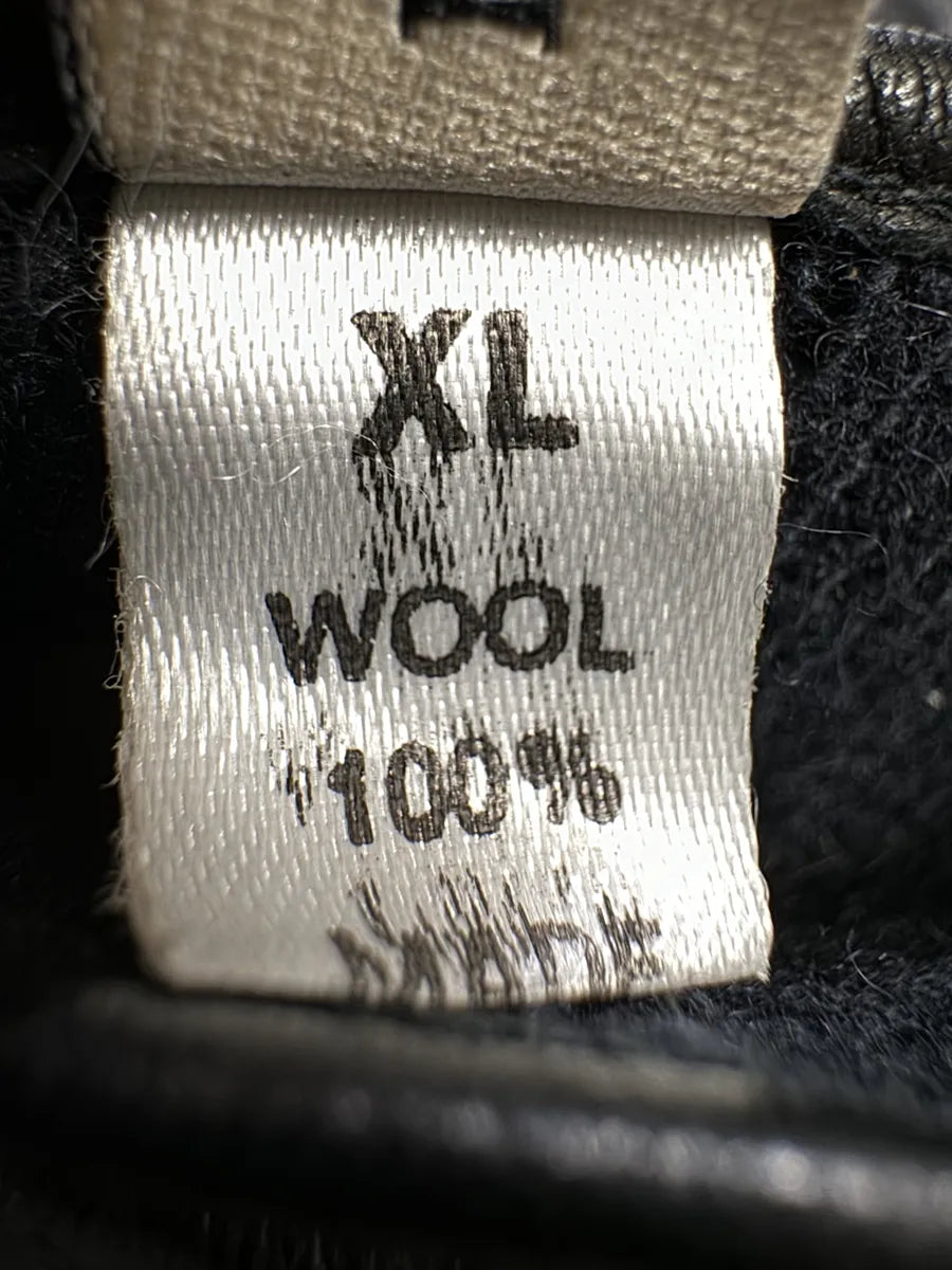 1990s Emporio Armani Biker Black Padded Reinforced Leather Gloves FGAJgbE 5