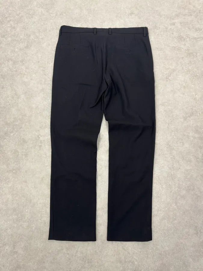 1990s Emporio Armani Black Classy Wool Tailored Pants pbFdXPJ 7