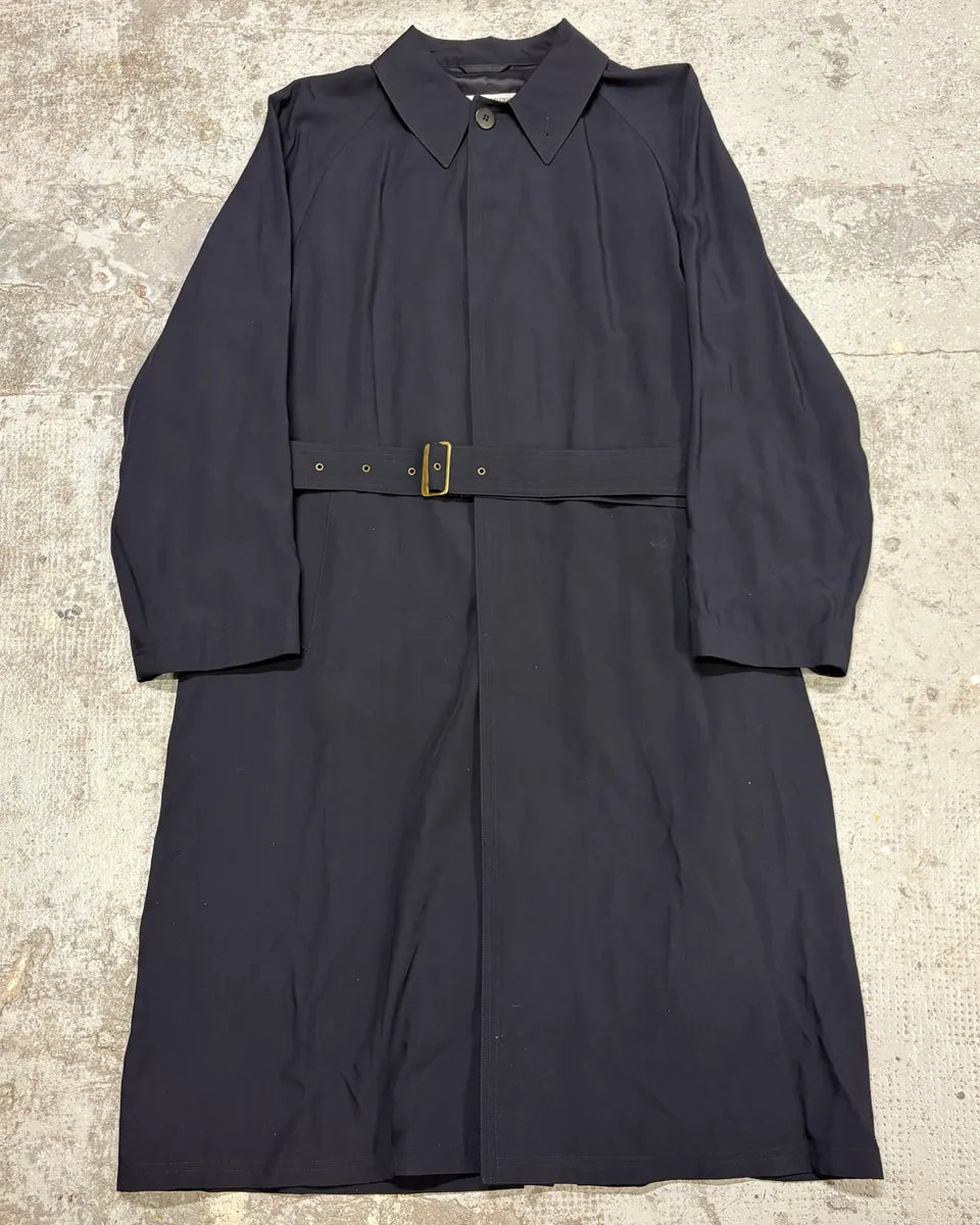 1990s Emporio Armani Black Trench Jacket (M/L) YsCGcnh 1
