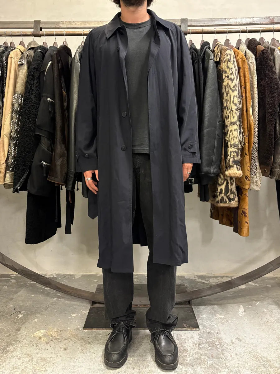 1990s Emporio Armani Black Trench Jacket (M/L) YsCGcnh 2