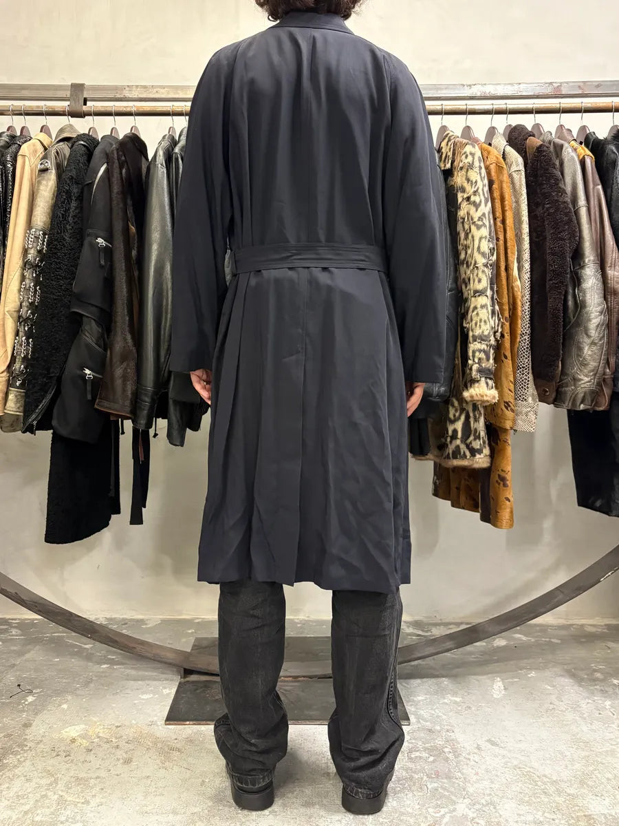 1990s Emporio Armani Black Trench Jacket (M/L) YsCGcnh 3