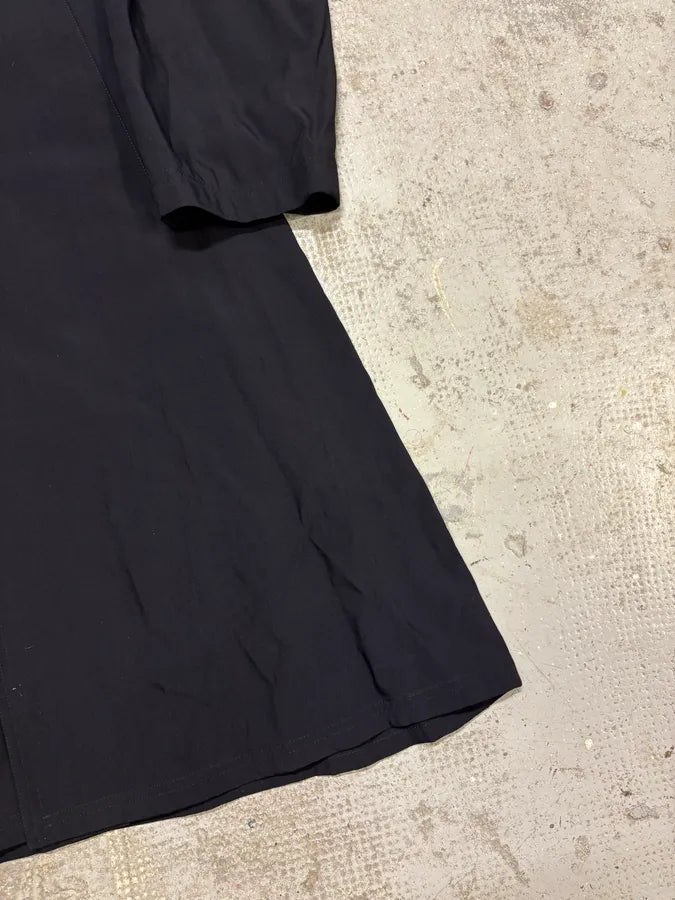 1990s Emporio Armani Black Trench Jacket (M/L) YsCGcnh 8