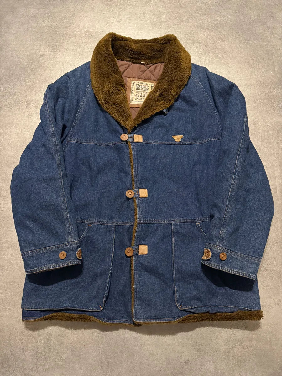 1990s Emporio Armani Buttoned Denim Jacket (L) 0