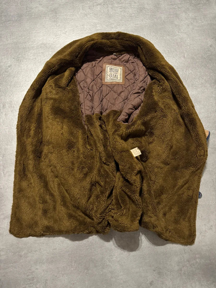 1990s Emporio Armani Buttoned Denim Jacket (L) 2