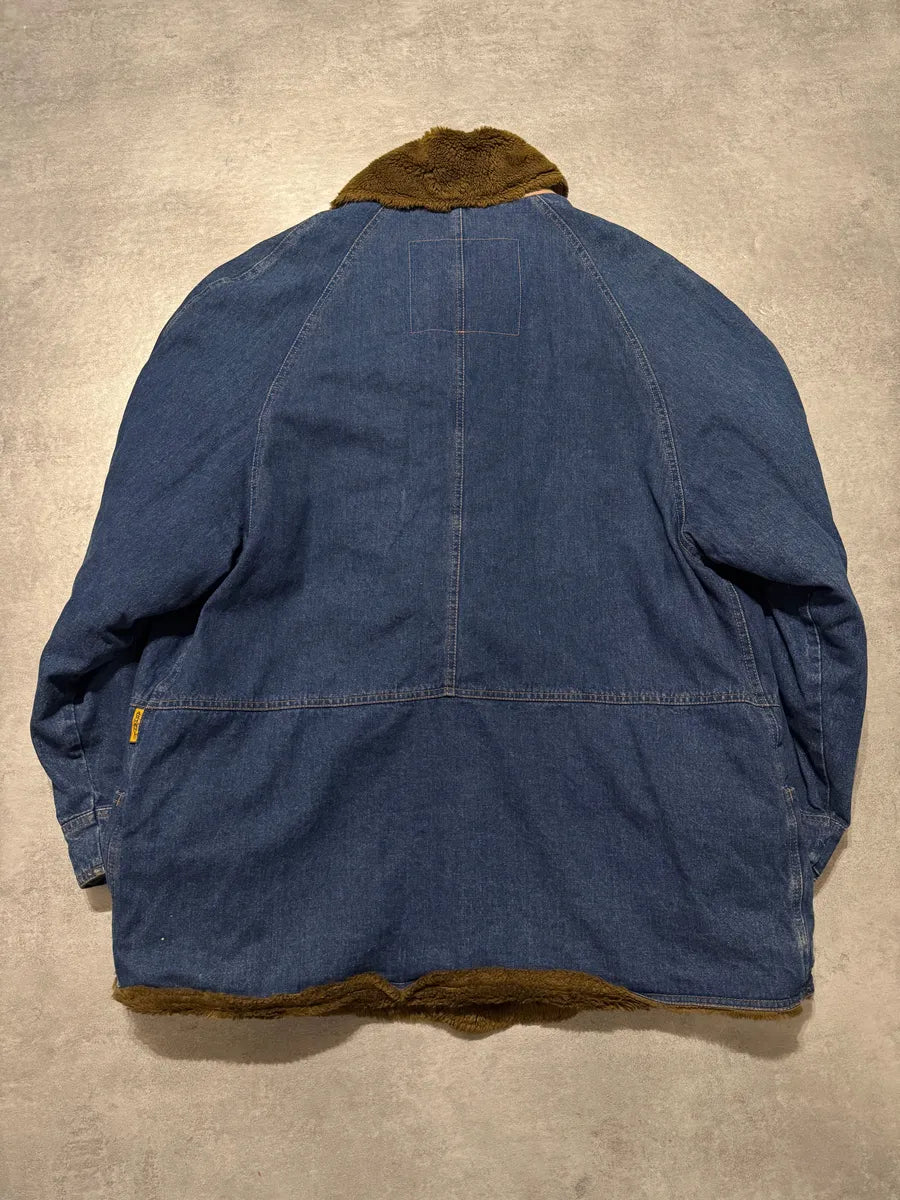 1990s Emporio Armani Buttoned Denim Jacket (L) 3