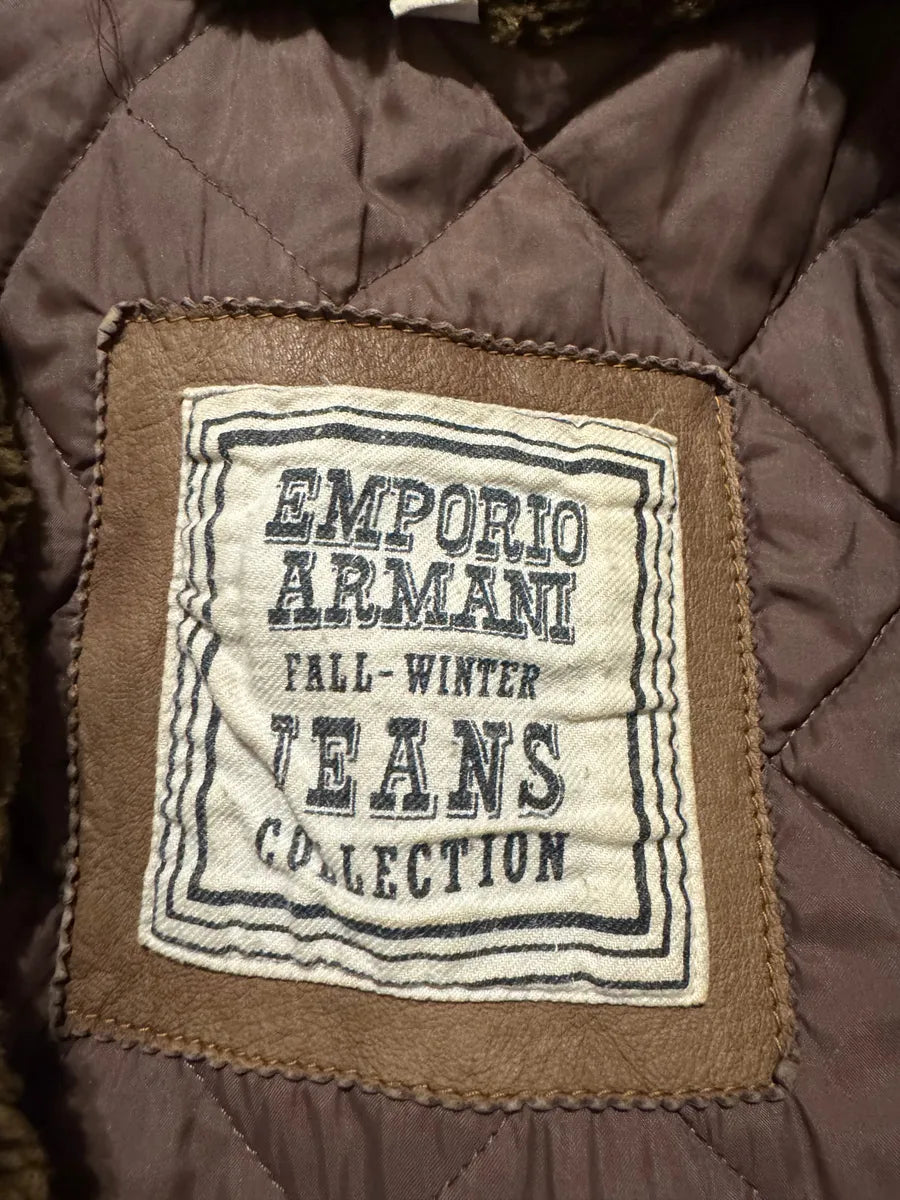 1990s Emporio Armani Buttoned Denim Jacket (L) 5