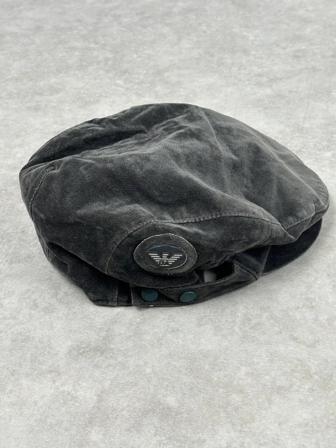 1990s Emporio Armani Classy Dark Frenchie Cap HMatwGu 0
