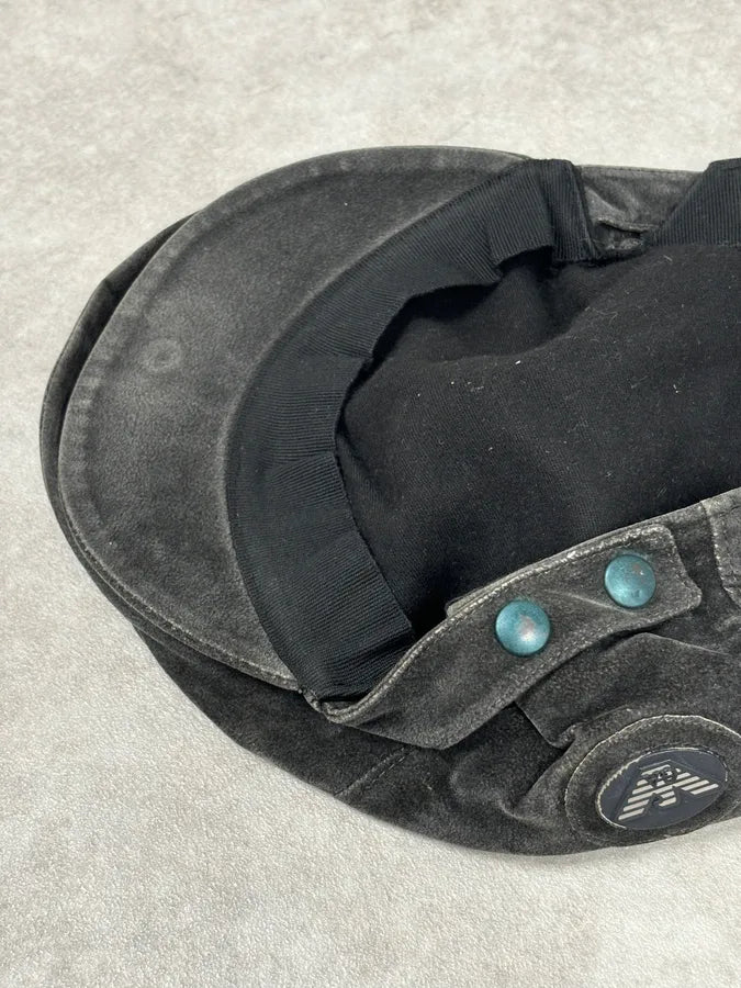 1990s Emporio Armani Classy Dark Frenchie Cap HMatwGu 9