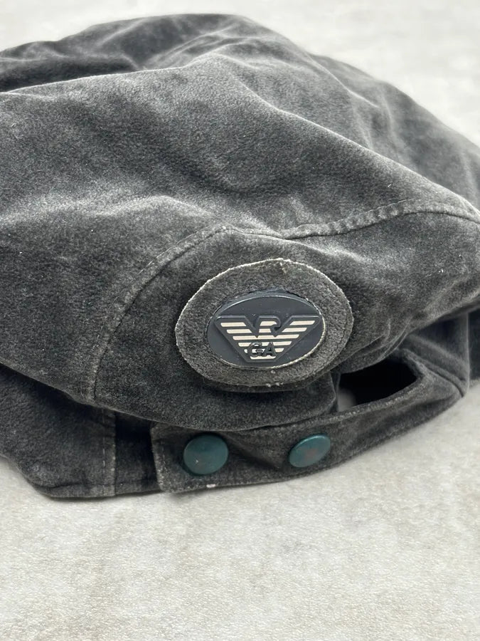 1990s Emporio Armani Classy Dark Frenchie Cap HMatwGu 3
