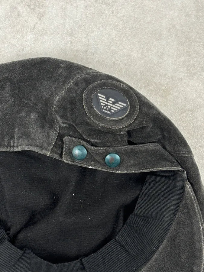 1990s Emporio Armani Classy Dark Frenchie Cap HMatwGu 8