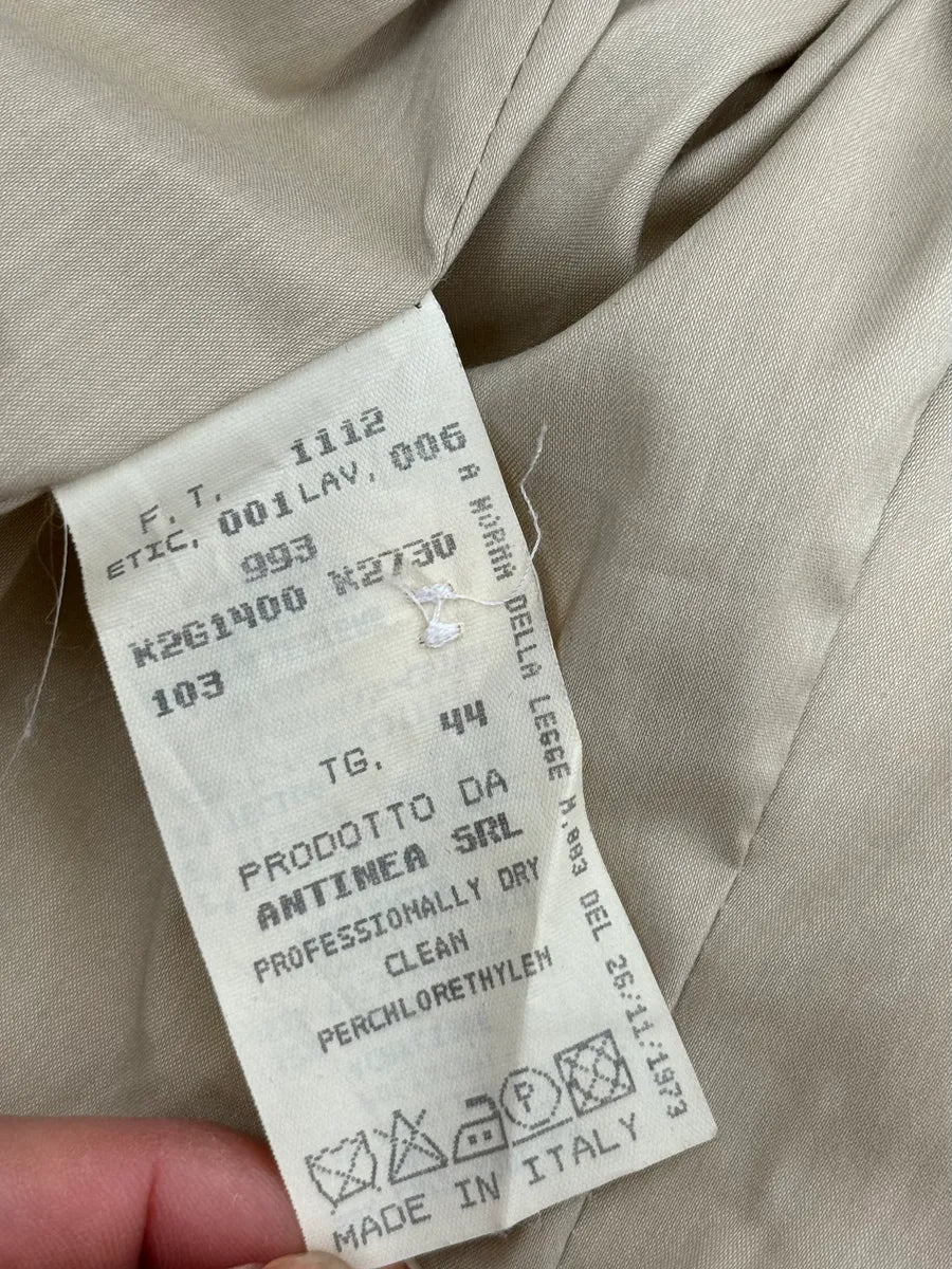 1990s Emporio Armani Creamy White Cropped Classy Jacket PZMkbGS 9